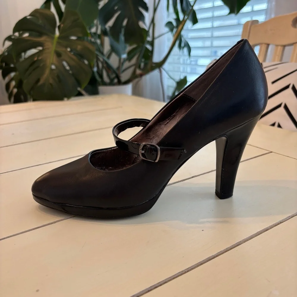 Sofft Mary Jane Heels Women’s Size 8.5 Black Leather - Picture 16 of 16